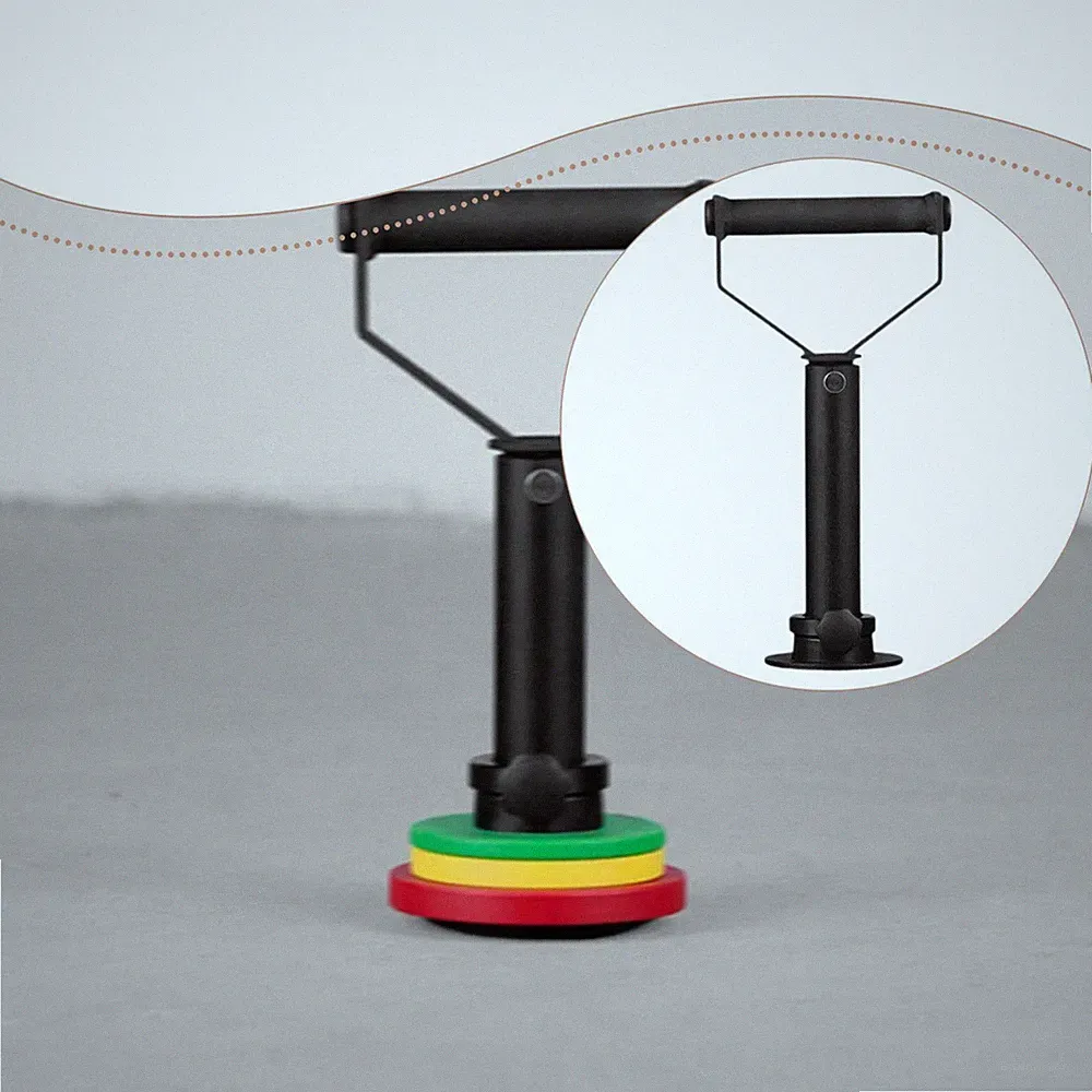 Barbell Handle with Base Arm Strength Portable Dumbbell Converter Kettlebell
