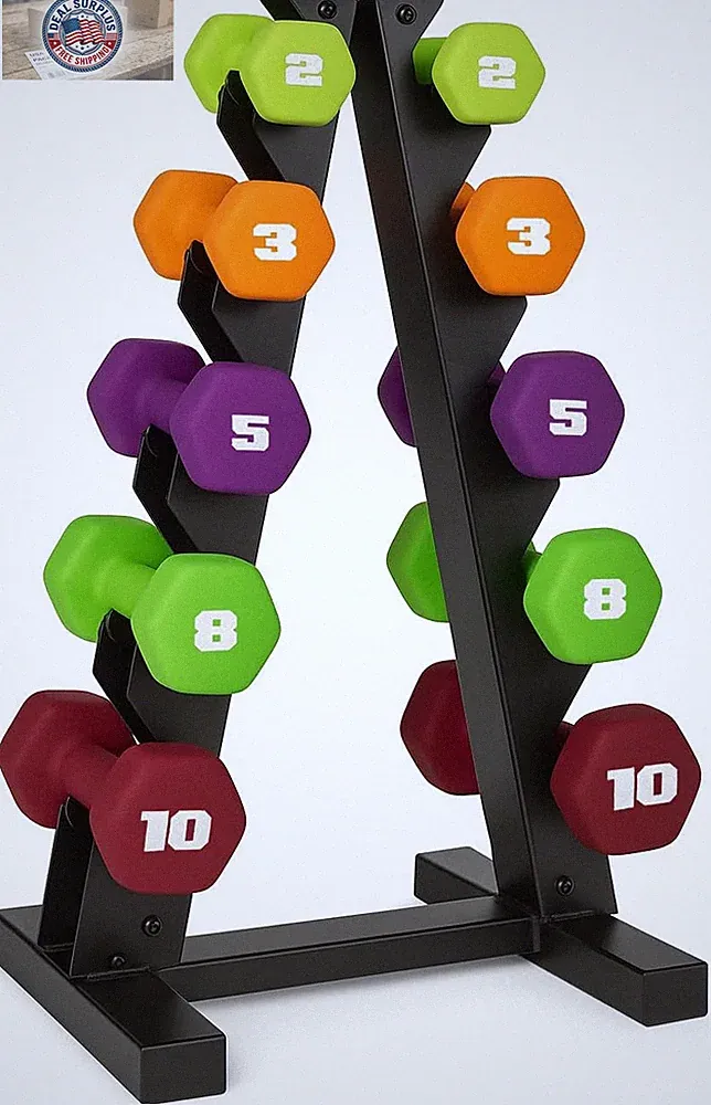 Barbell Neoprene Dumbbell Weights Pairs & Sets | Color Series