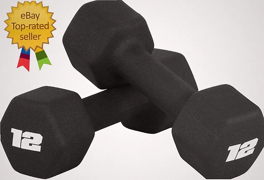 Barbell Neoprene Dumbbell Weights Pairs & Sets | Multiple Colors
