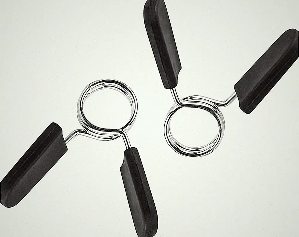 Barbell Spring Clip Dumbbell Clamps Circlip Collars 1 Inch Weight Bars Clips