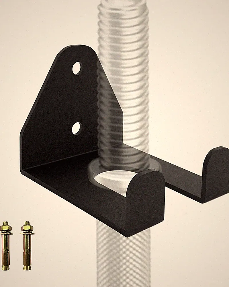 Barbell Storage Rack, Heavy Duty Vertical Hanging Barbell Rack, Wall Mounted Bar