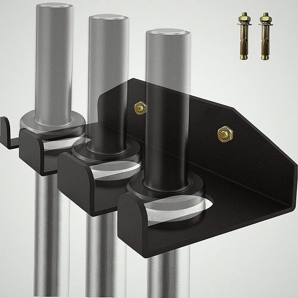 Barbell Storage Rack, Vertical Hanging Barbell Rack, Heavy Duty Wall Mounted