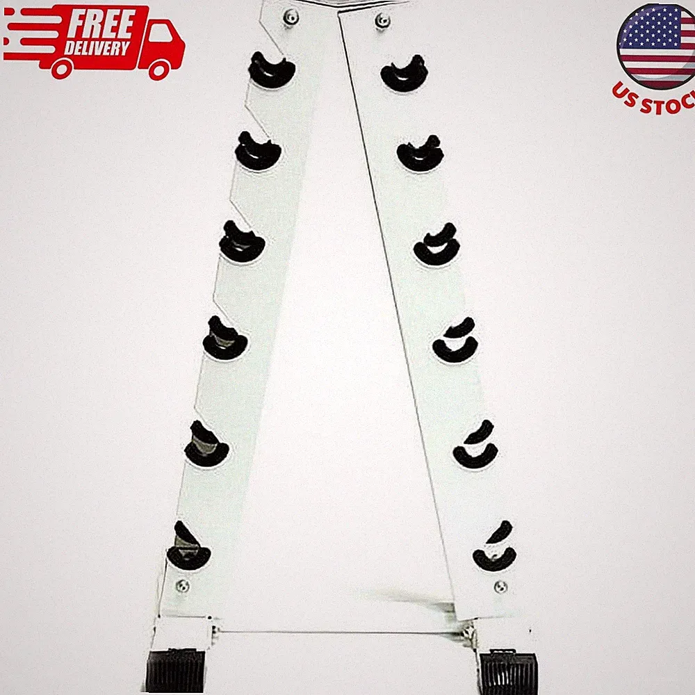 Barbell Vertical A-Frame Dumbbell Rack, Hold Up to Six Pairs of Dumbbells