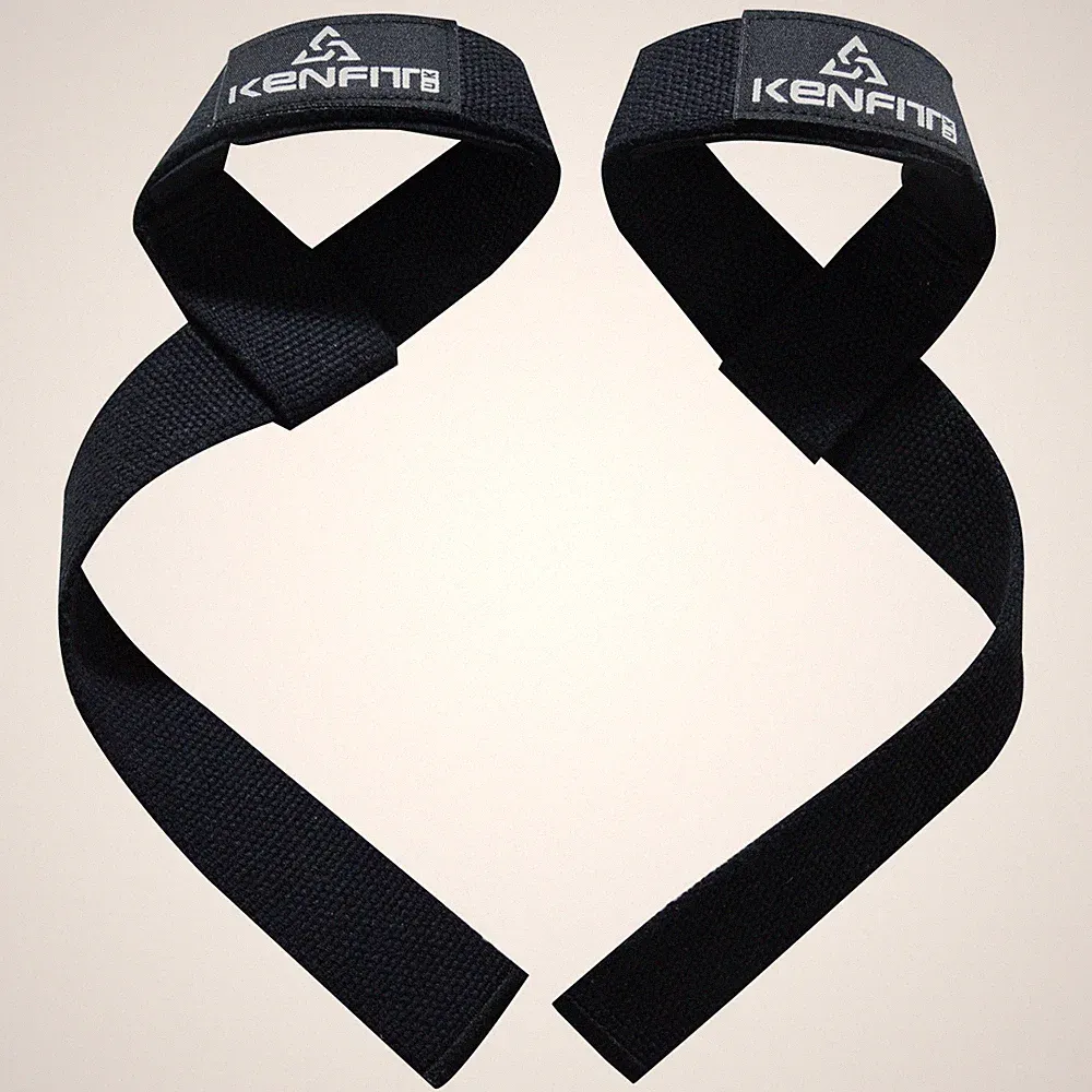 Barbell Weight Lifting Strap Heavy Duty Wraps Padding Dumbbells Deadlifts KENFIT