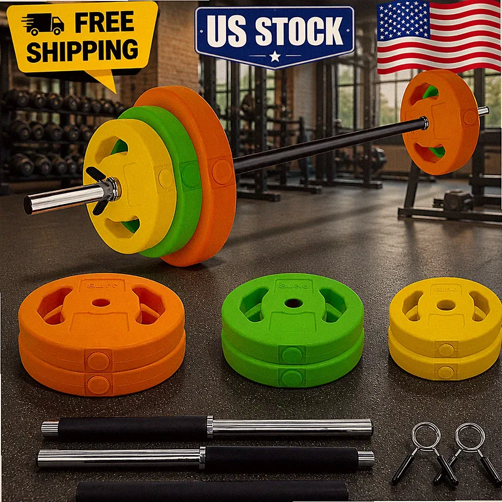 Barbell Weight Plates,Versatile Weight Set with Weights for Group Fitness Bar