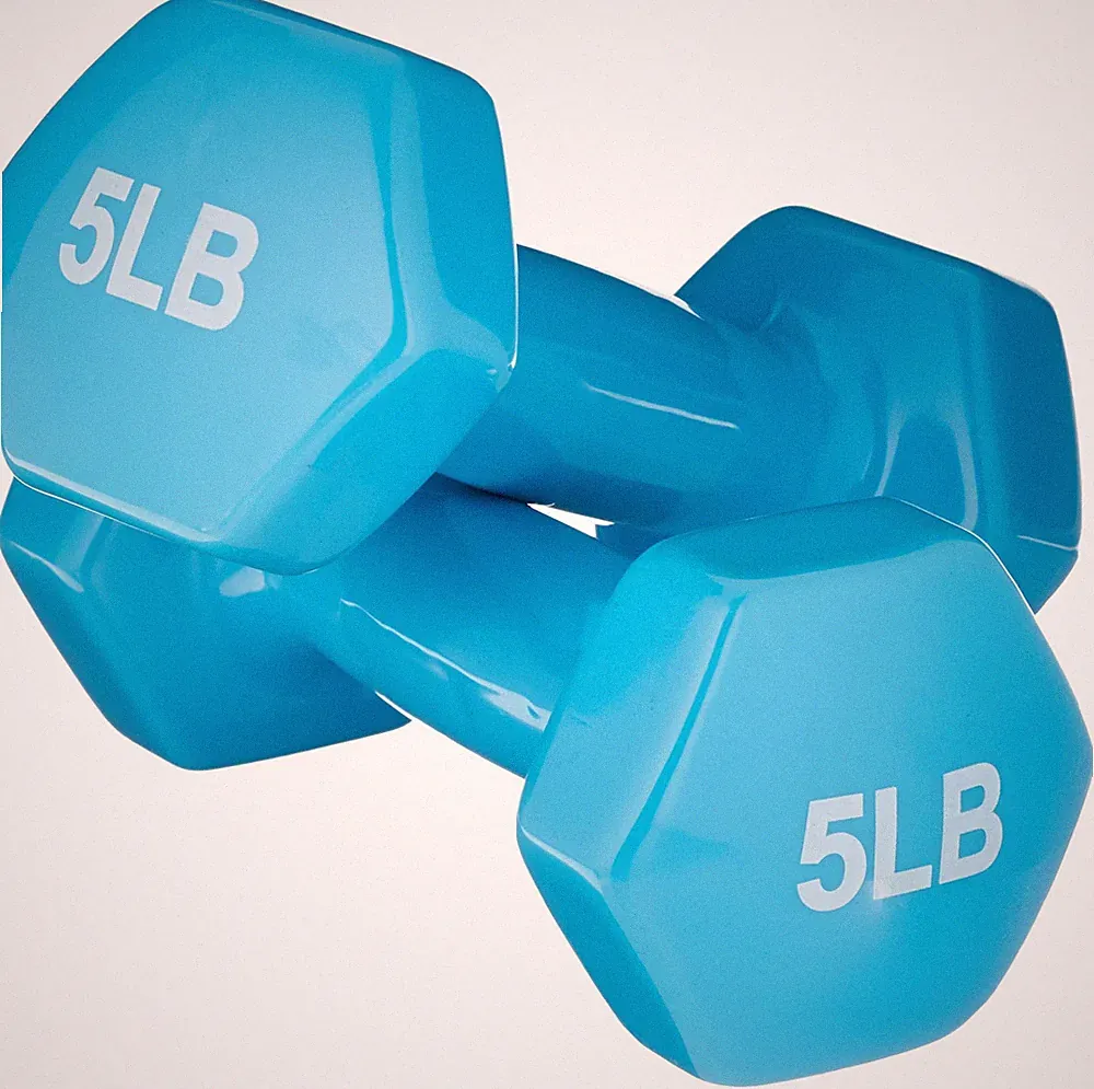 Basics Vinyl Coated Dumbbell Hand Weights