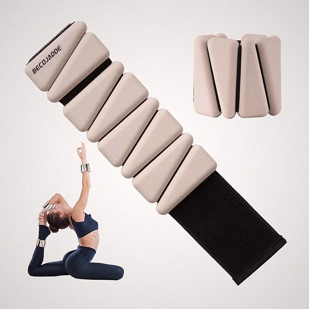 BECOJADDE Ankle Weights Set of 2 (1 lb/2 lb/3 lb Each) Adjustab... FAST USA SHIP