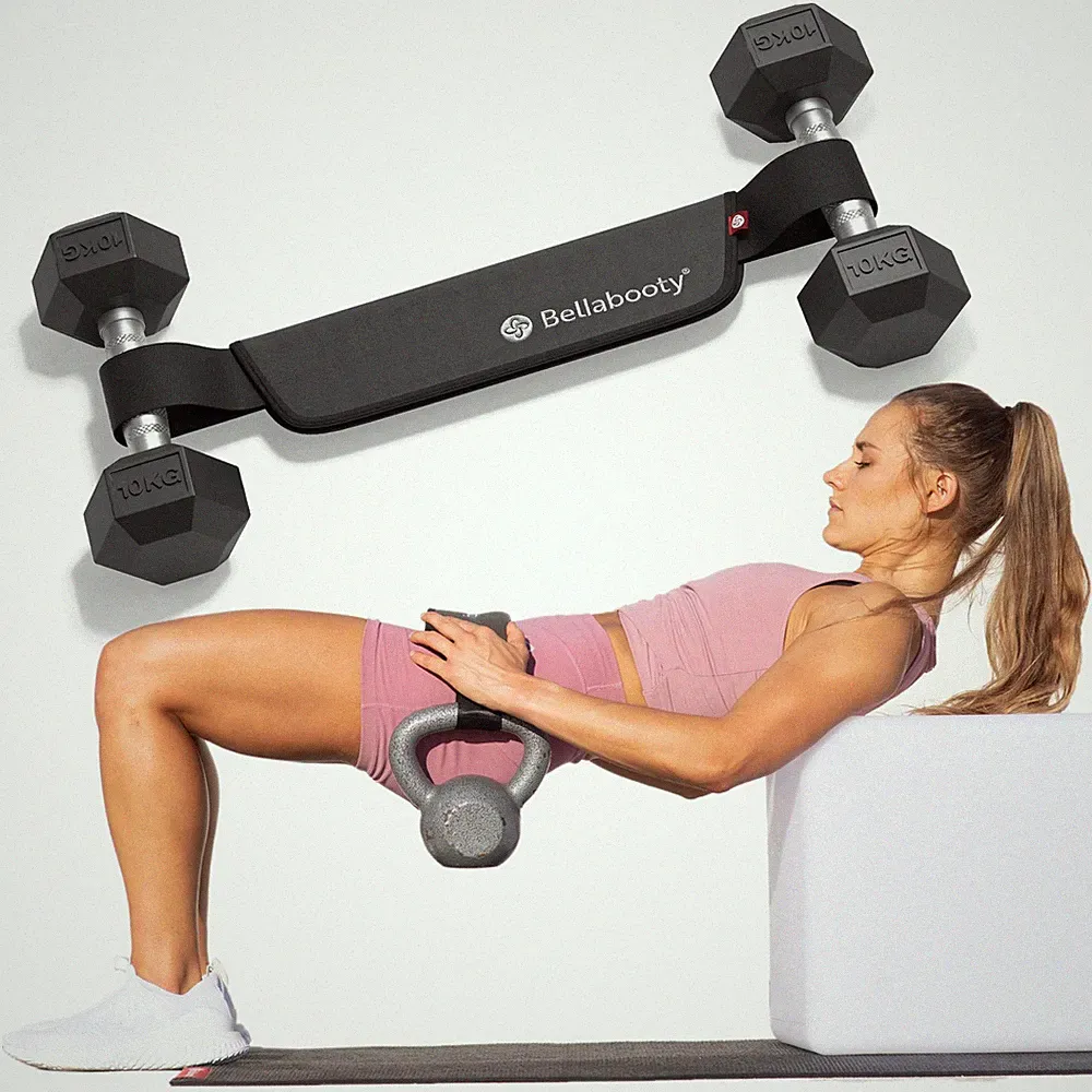 Bellabooty Premium Hip Thrust Belt - Adjustable Exercise Belt For Glutes Squats