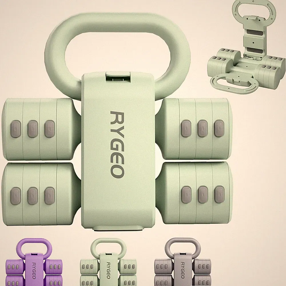 Best RYGEO Adjustable Dumbbell Set of 2, 4-in-1 Free Weights for Women & Men