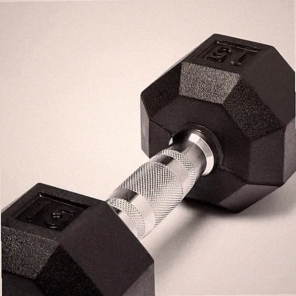 BLACK - ALL IN MOTION HEX DUMBBELL -15LBS ALL IN MOTION