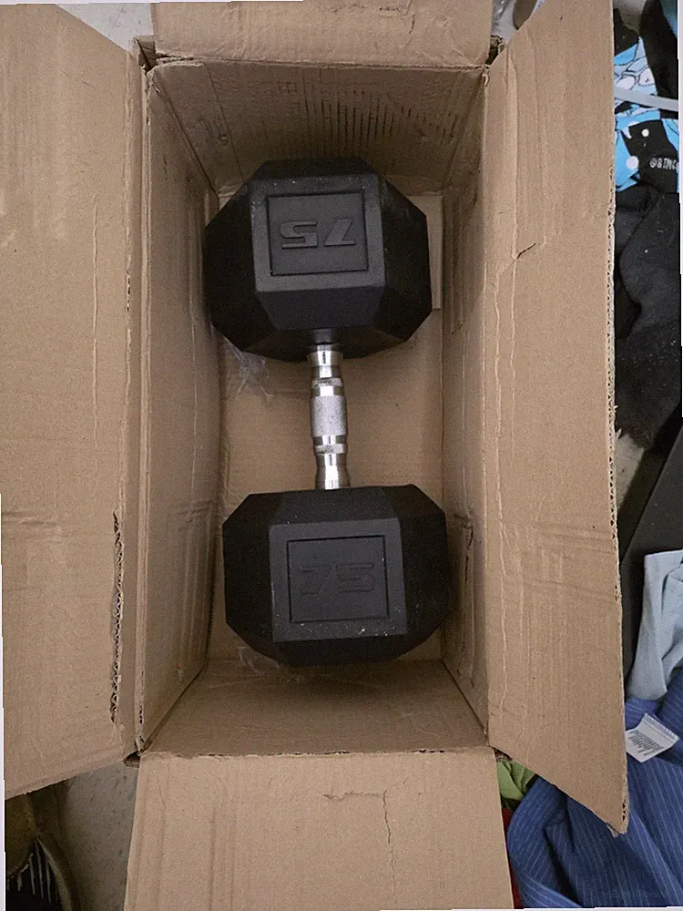 75 lb dumbbell used