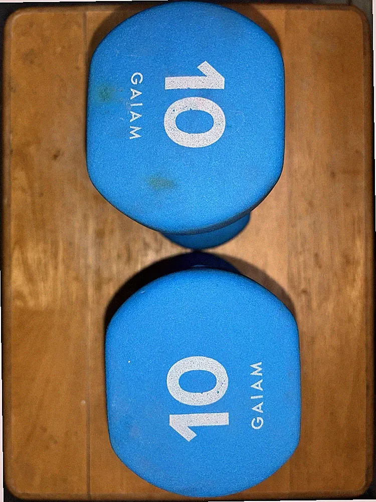 Blue 10lb Dumbbells Pair