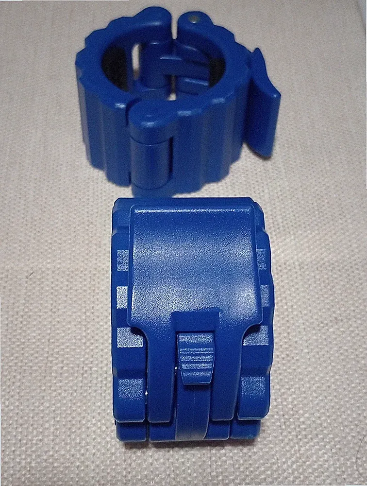 Blue Dumbbell Set Olympic Bar Weights Collars Barbell Quick Lock Clamp Clips 2in