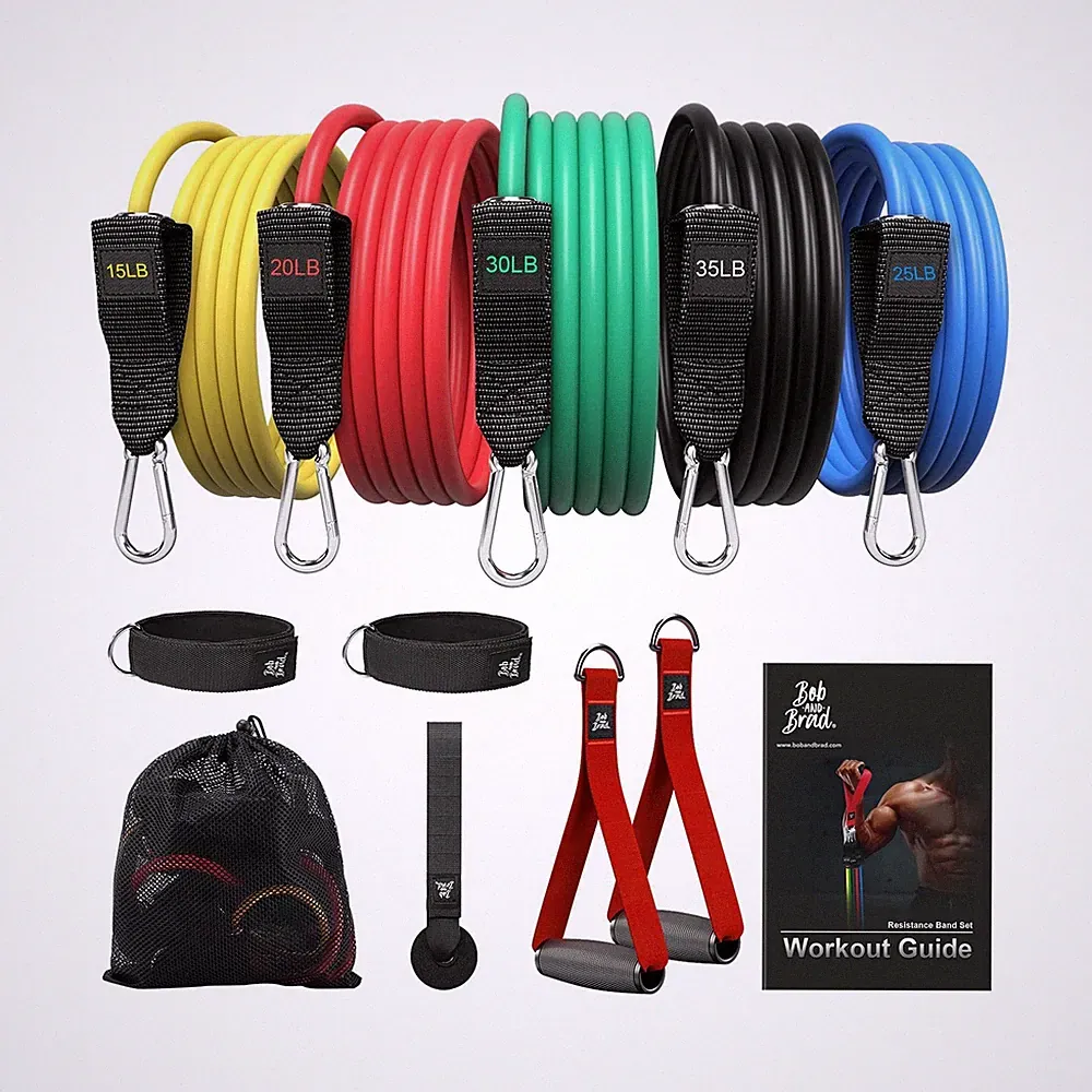 BOB AND BRAD Resistance Bands Set, Stackable Up to 125-150 lbs ... FAST USA SHIP