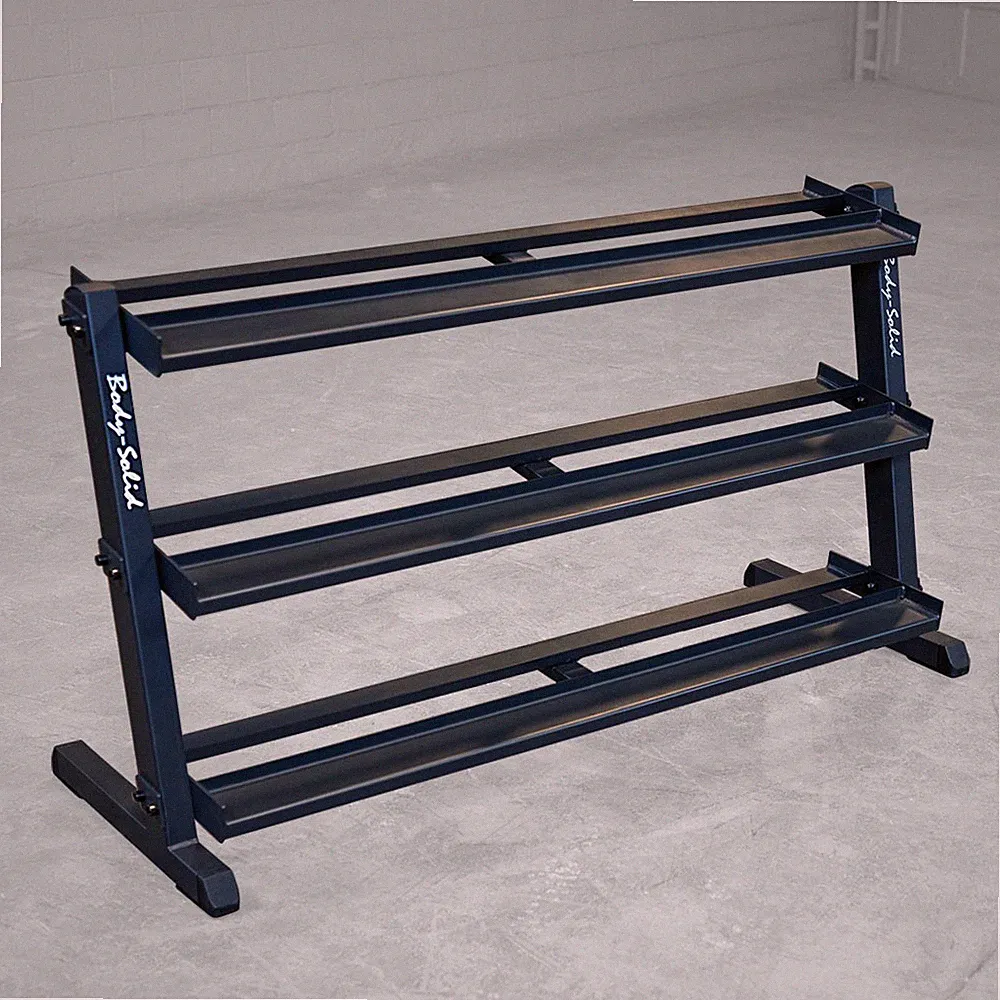 body solid 3 tier dumbbell rack