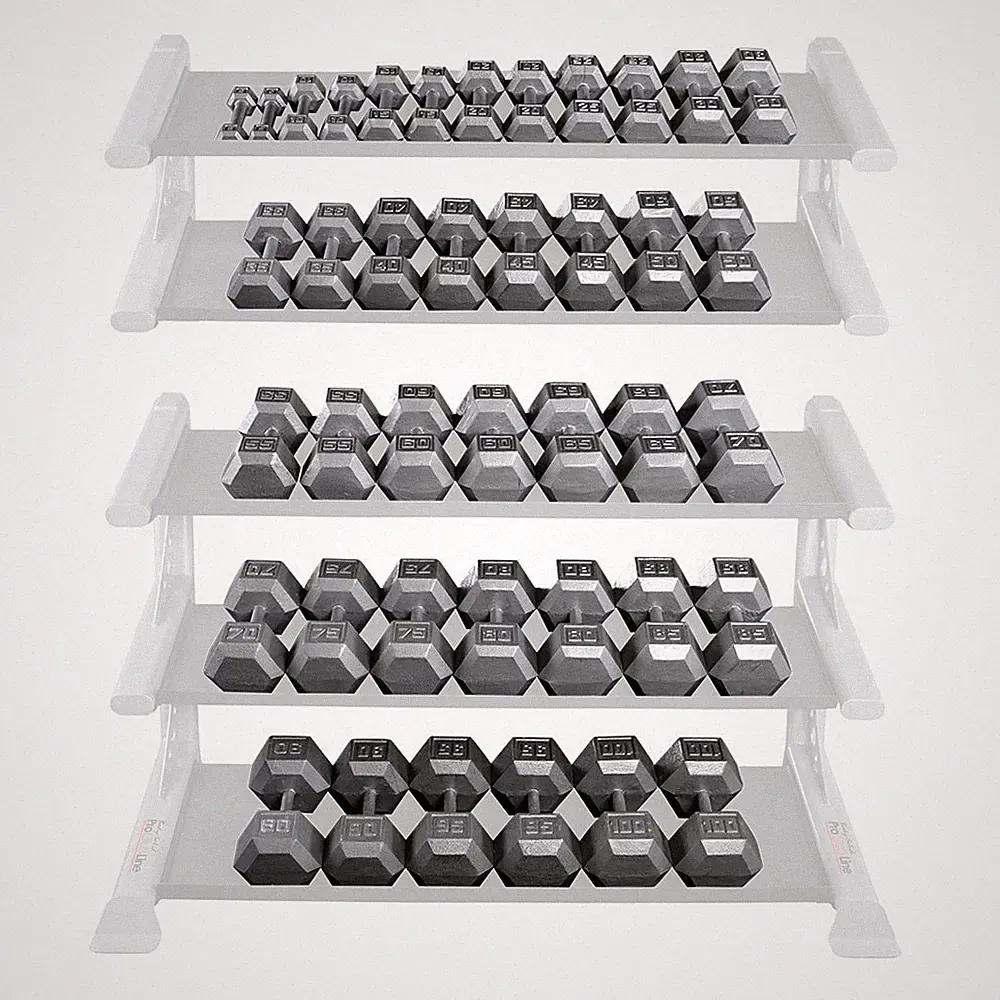 Body-Solid Cast Iron Hex Dumbbell Sets