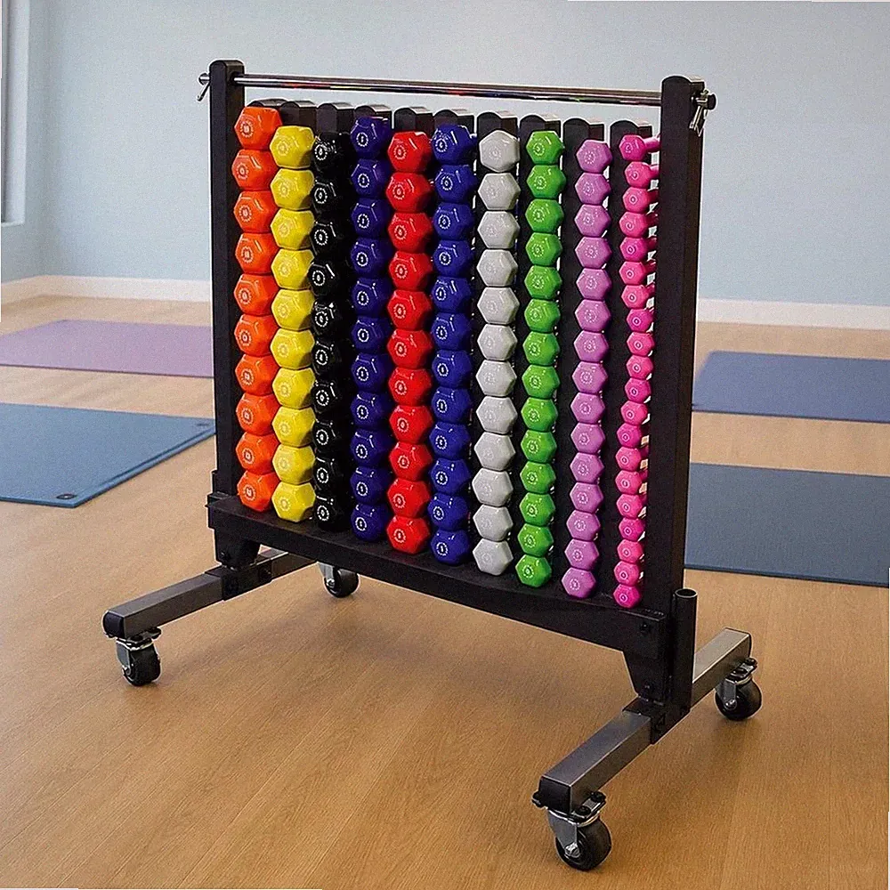 Body-Solid GDR500, Vinyl Dumbbell Rack (rack only) - Used