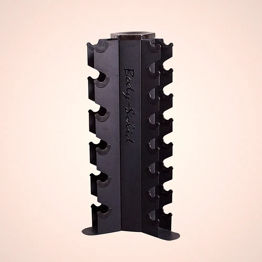 Body-Solid GDR80 Vertical Dumbbell Rack 20 Weight Storage Stand Home Gym