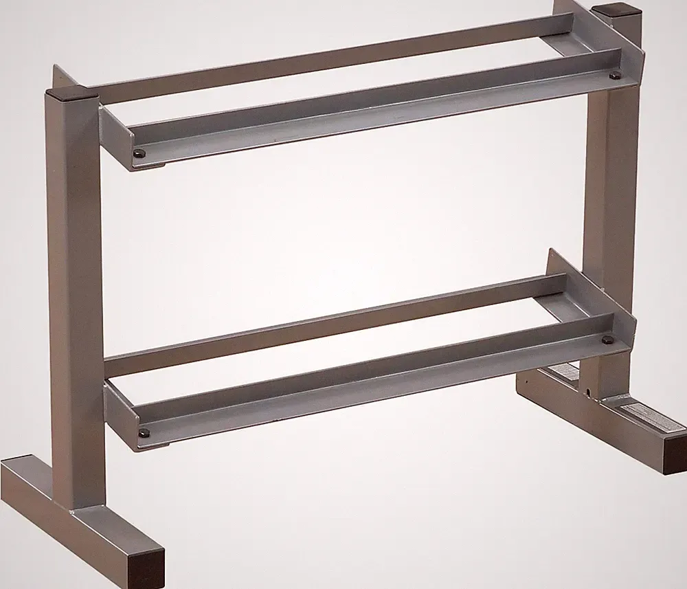 Body-Solid Powerline PDR282X 2-Tier Horizontal Dumbbell Weight Storage Rack