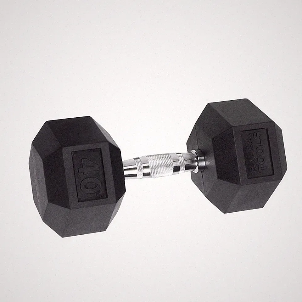 Body-Solid SDR Rubber Hex Dumbbells
