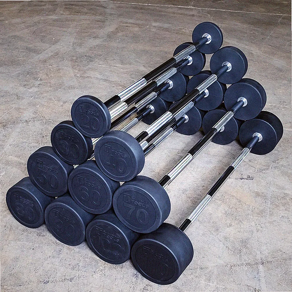 Body-Solid Tools Fixed Weight Straight Barbells, from 20 to 110 lb.