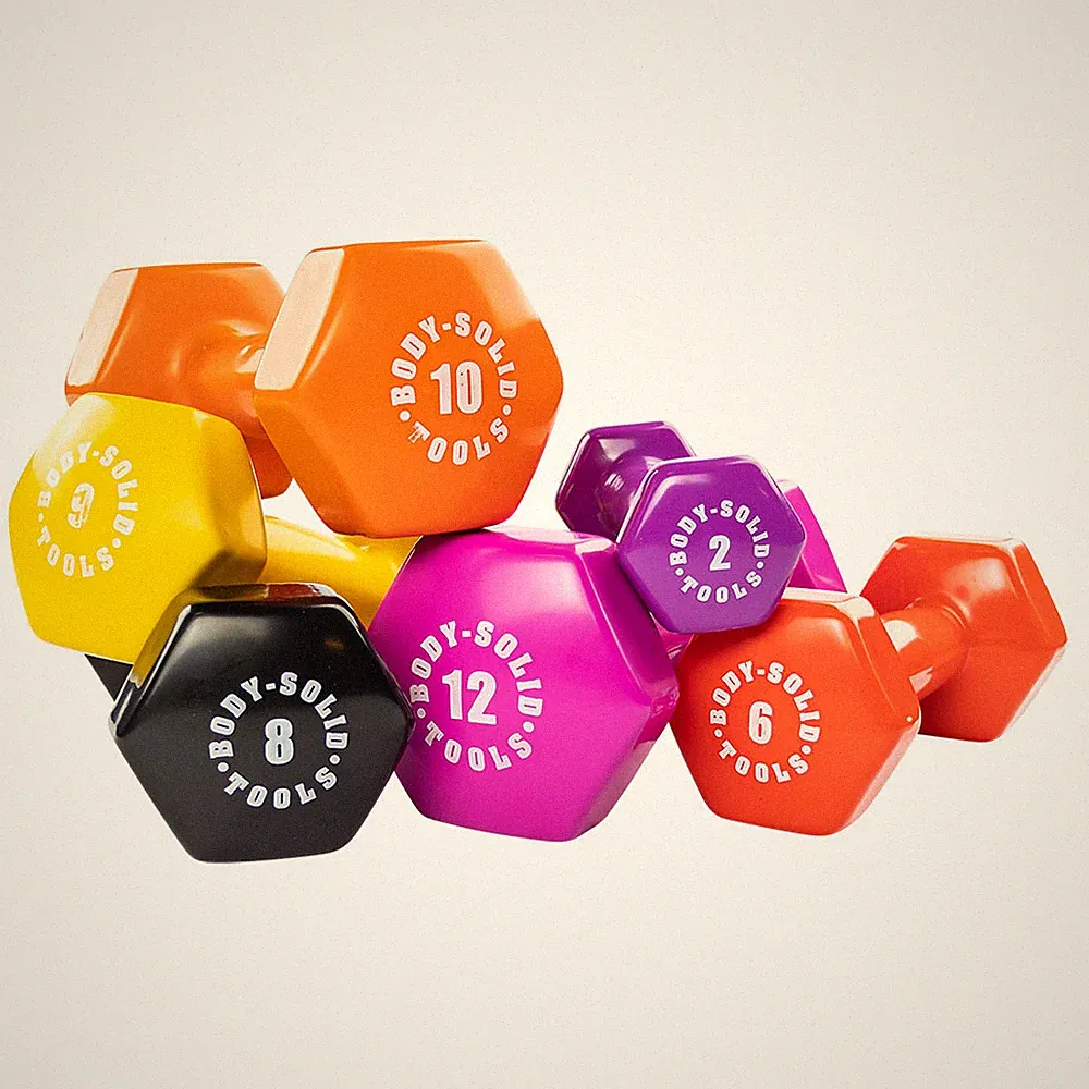 vinyl dumbbells 1 lb