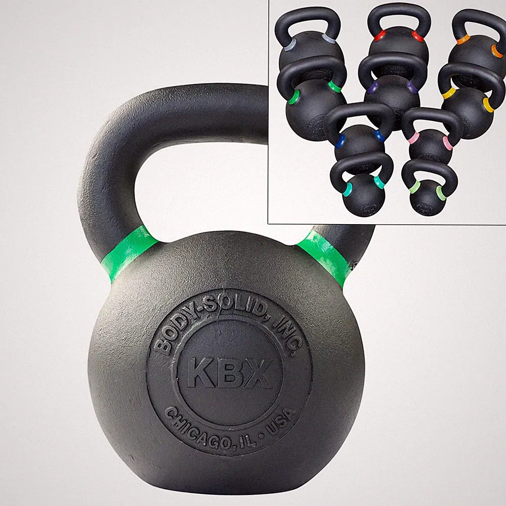 Body-Solid Training Kettlebells and Sets, from 4 to 36 kg.
