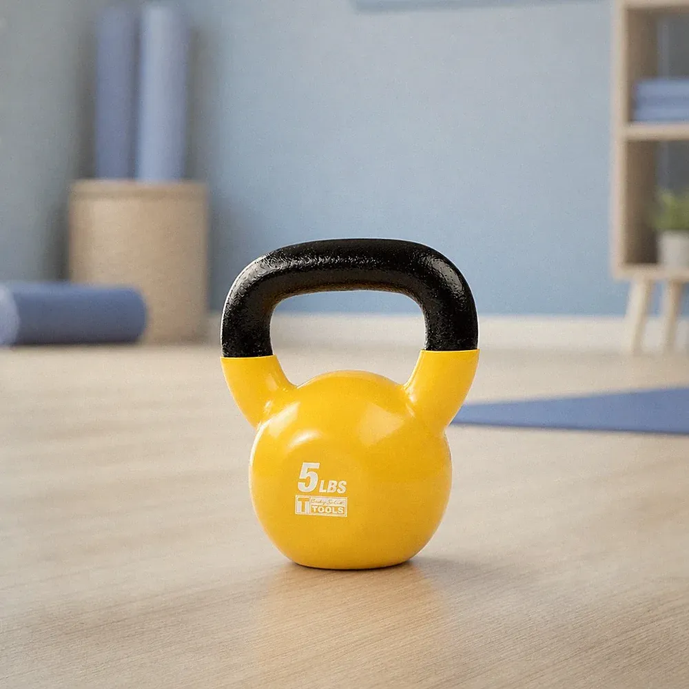 Body-Solid Vinyl Dipped Kettlebells and Sets, from 5 to 50 lb.