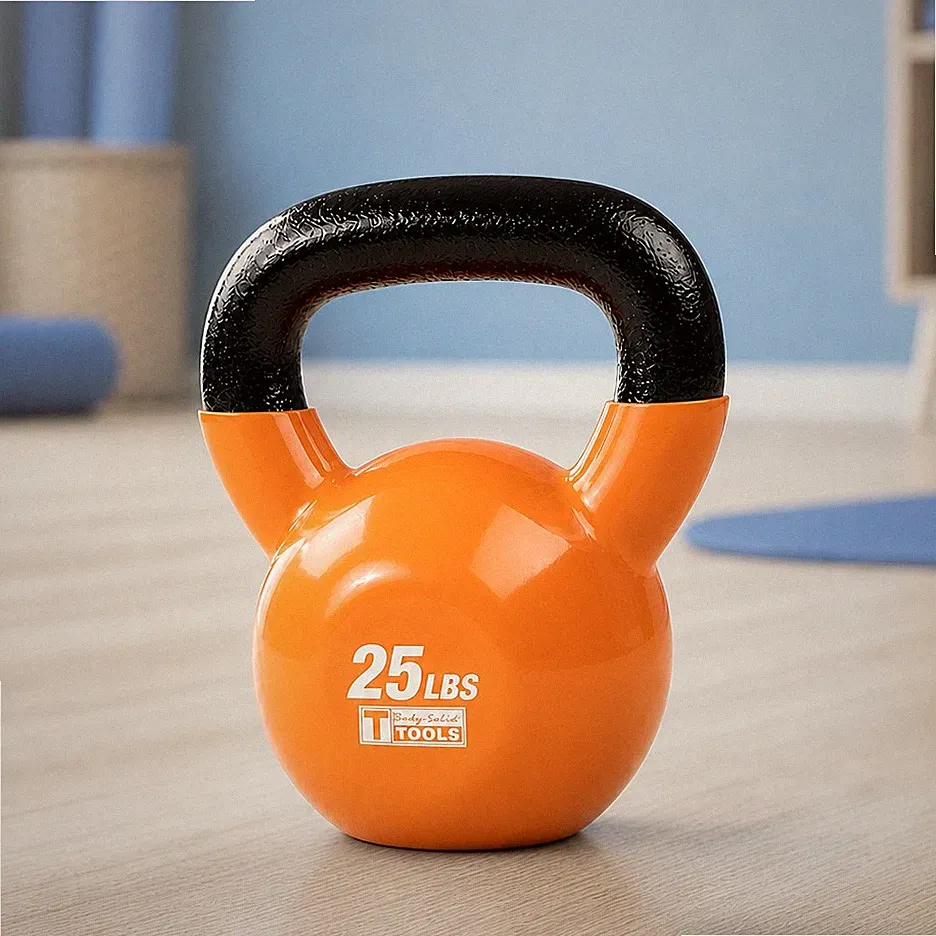 Body-Solid Vinyl Dipped Kettlebells and Sets, from 5 to 50 lb.