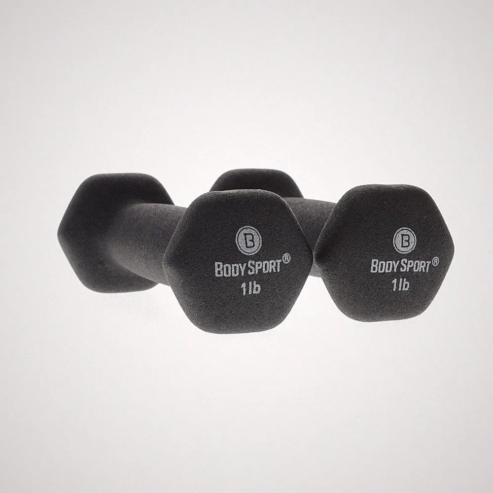Body Sport Neoprene Dumbbell Weight - Latex-Free, Strength Training Equipment