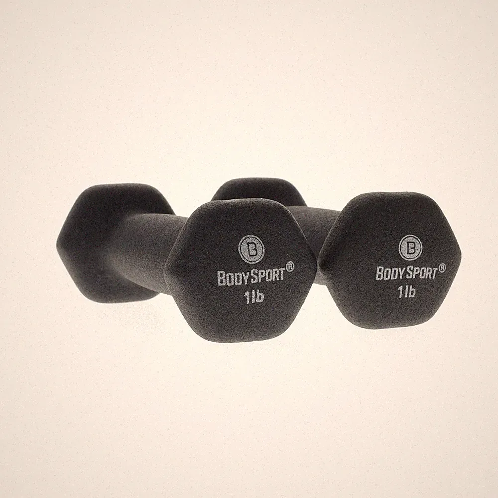 Body Sport Neoprene Dumbbell Weight - Latex-Free, Strength Training Equipment