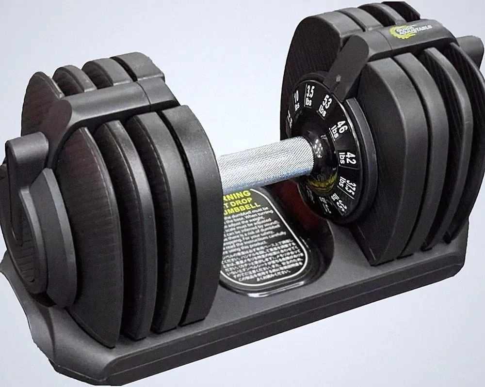 BodyTech 53LBS/24KG Quick Adjustable Dumbbell | 1-Second Weight Adjustment