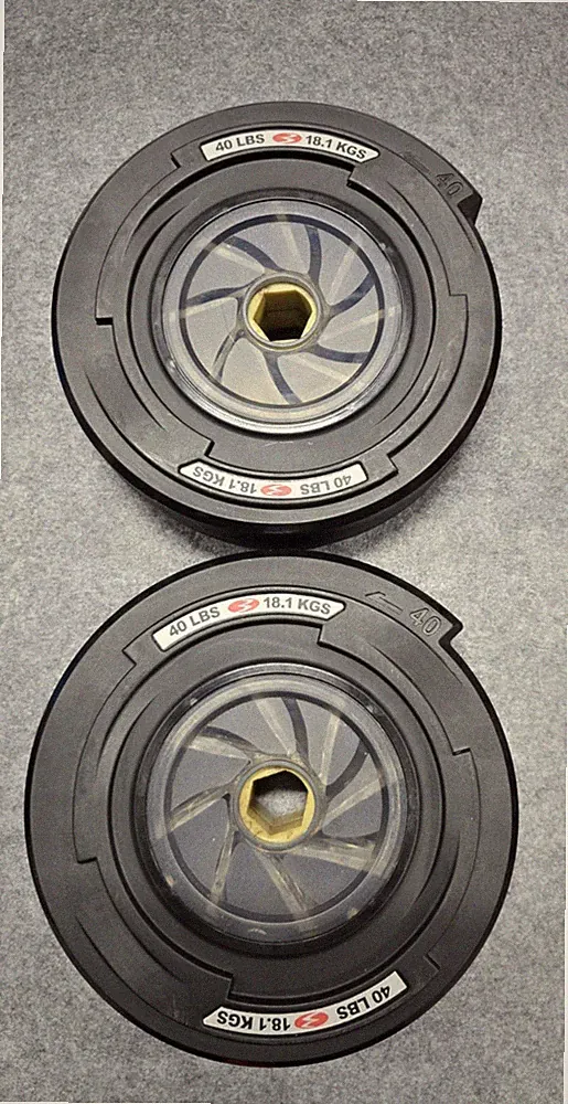 Bowflex Revolution Spiraflex 40lb-Weight Plates -2 Pieces 80lbs Total- Free Ship