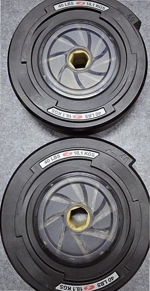 Bowflex Revolution Spiraflex 40lb-Weight Plates -2 Pieces 80lbs Total Weight