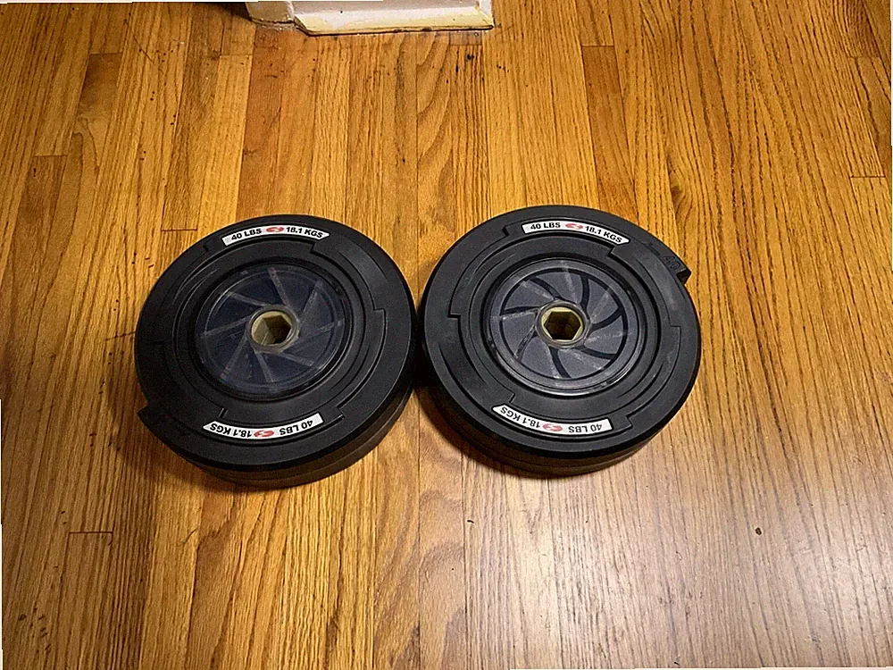 Bowflex Revolution Spiraflex 40lb Weights (two)