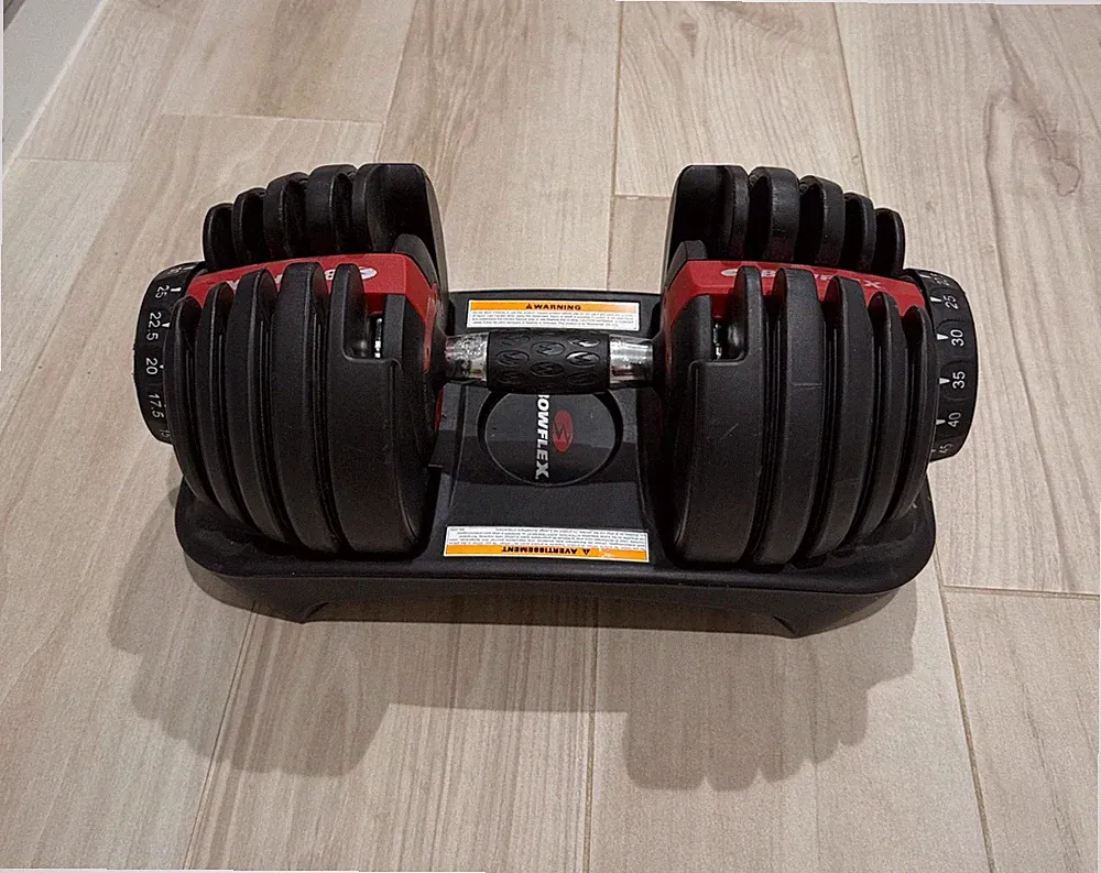 Bowflex SelectTech 552 Adjustable Dumbbells Black Single Piece Only!