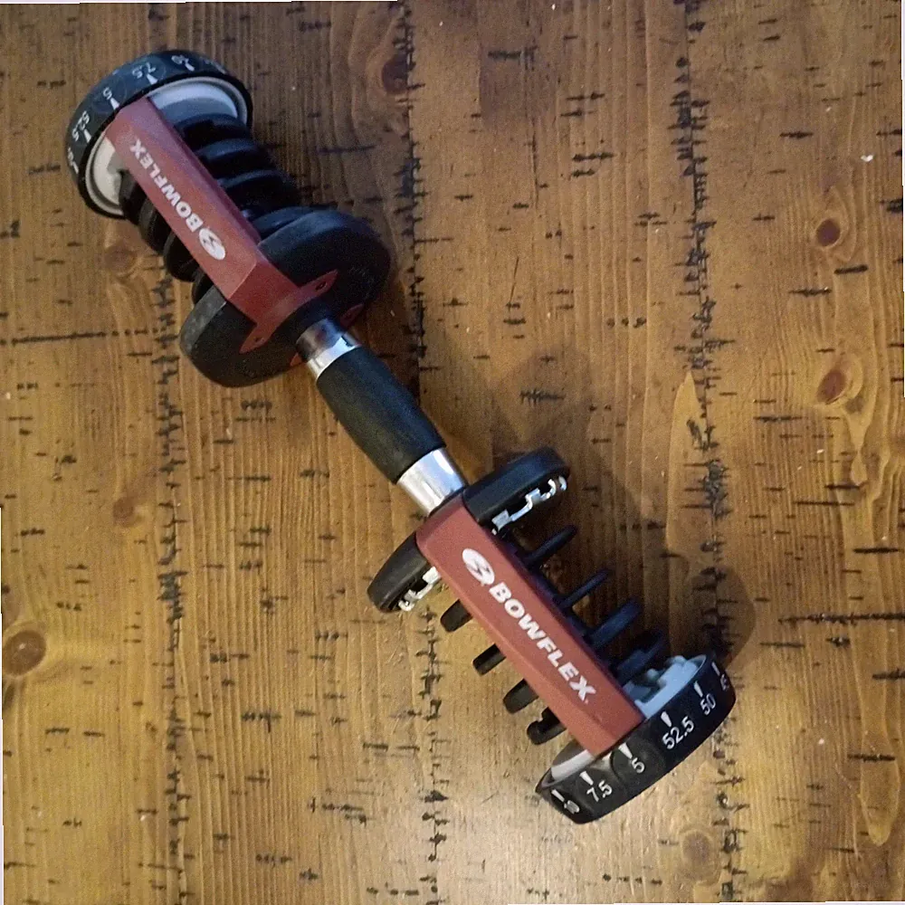 Bowflex SelectTech 552 Dumbbell Handle Replacement Part Series 1 Red Black a2