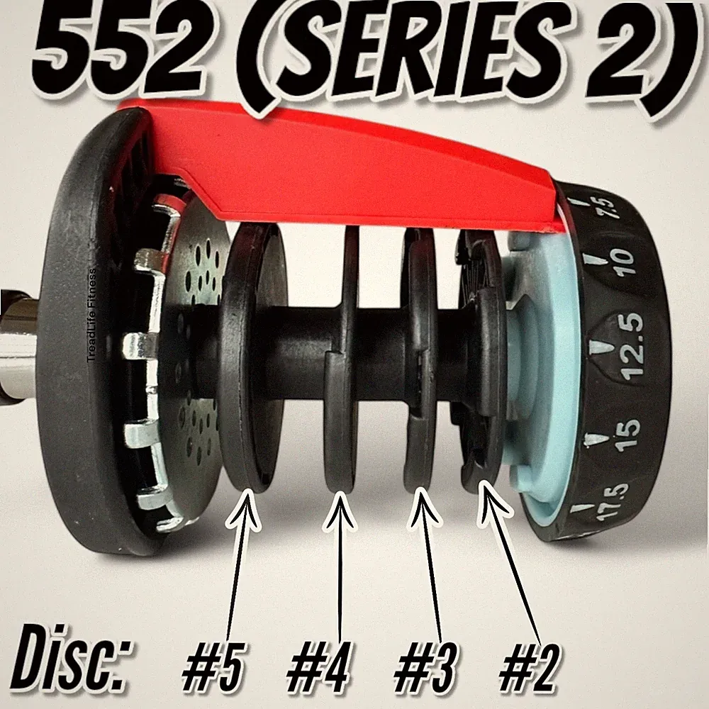 Bowflex SelectTech 552 Series 2 Dumbbell Replacement Discs