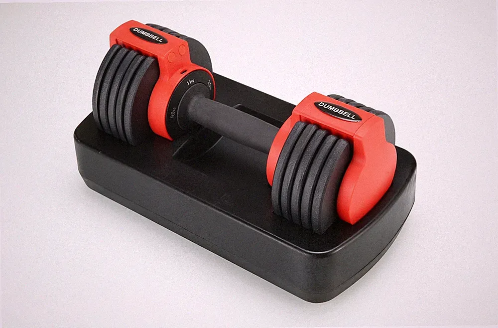 BuffDuck 24lb Weight Dumbbell Set Cap Gym Barbell Plates Body Workout Adjustable