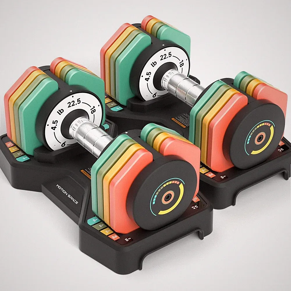 Build Full Body Strength Fast - 22.5lb Adjustable Dumbbell Pair
