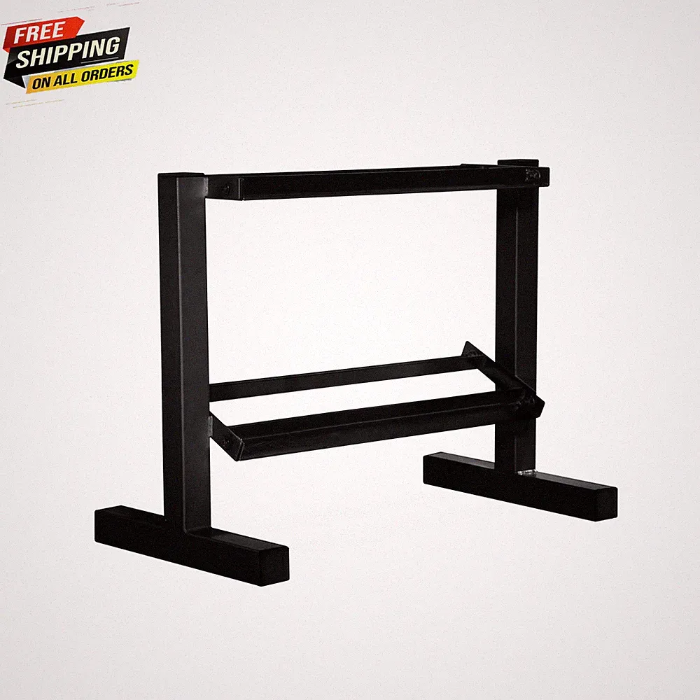 by CAP 24 In. Two-Tier Dumbbell Rack, Black