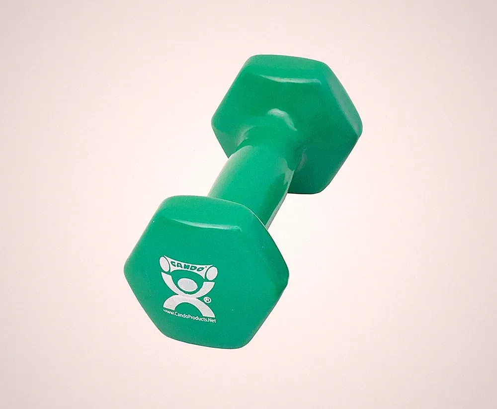 CanDo Vinyl Coated Dumbbells Single 3 Pound