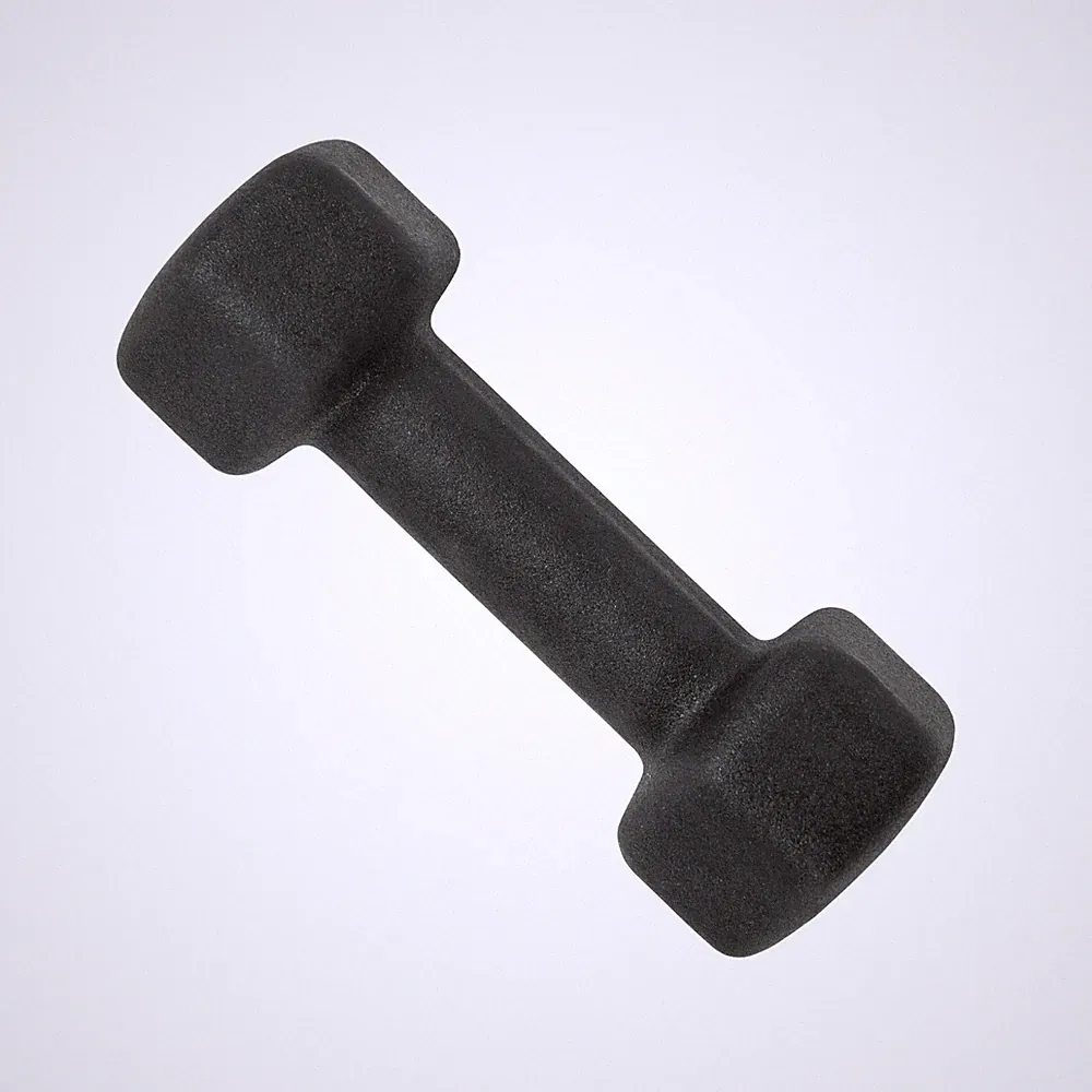 CAP 5 lb Neoprene Hex Dumbbell Black Single Hand Weight Strength Training