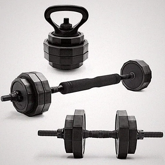 CAP 66lb Multi-Use Weight Set - Adjustable Dumbbell, Barbell & Kettlebell