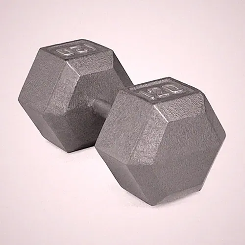 CAP Barbel Cast Iron Hex Dumbbell (Single) 120lb Weighted Dumbbells