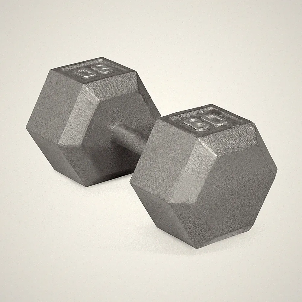 CAP Barbel Cast Iron Hex Dumbbell (Single) 1lb-120lb Dumbbells Choose Weight