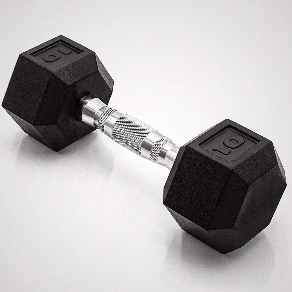 CAP Barbell 10 LB Coated Hex Dumbbell Weight, New Edition 10 lb