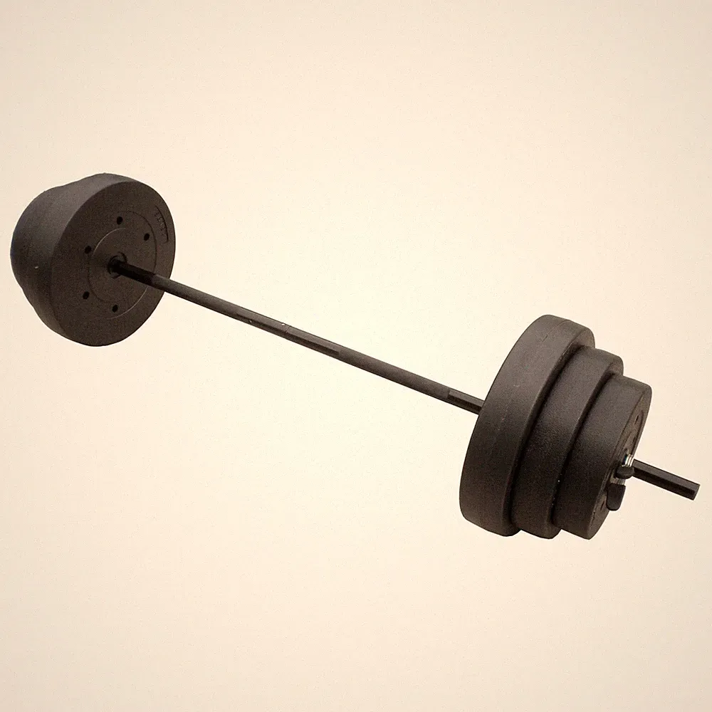 Cap Barbell 100 Lb Vinyl Weight Set With Bar For Home Fitness Workout Gym