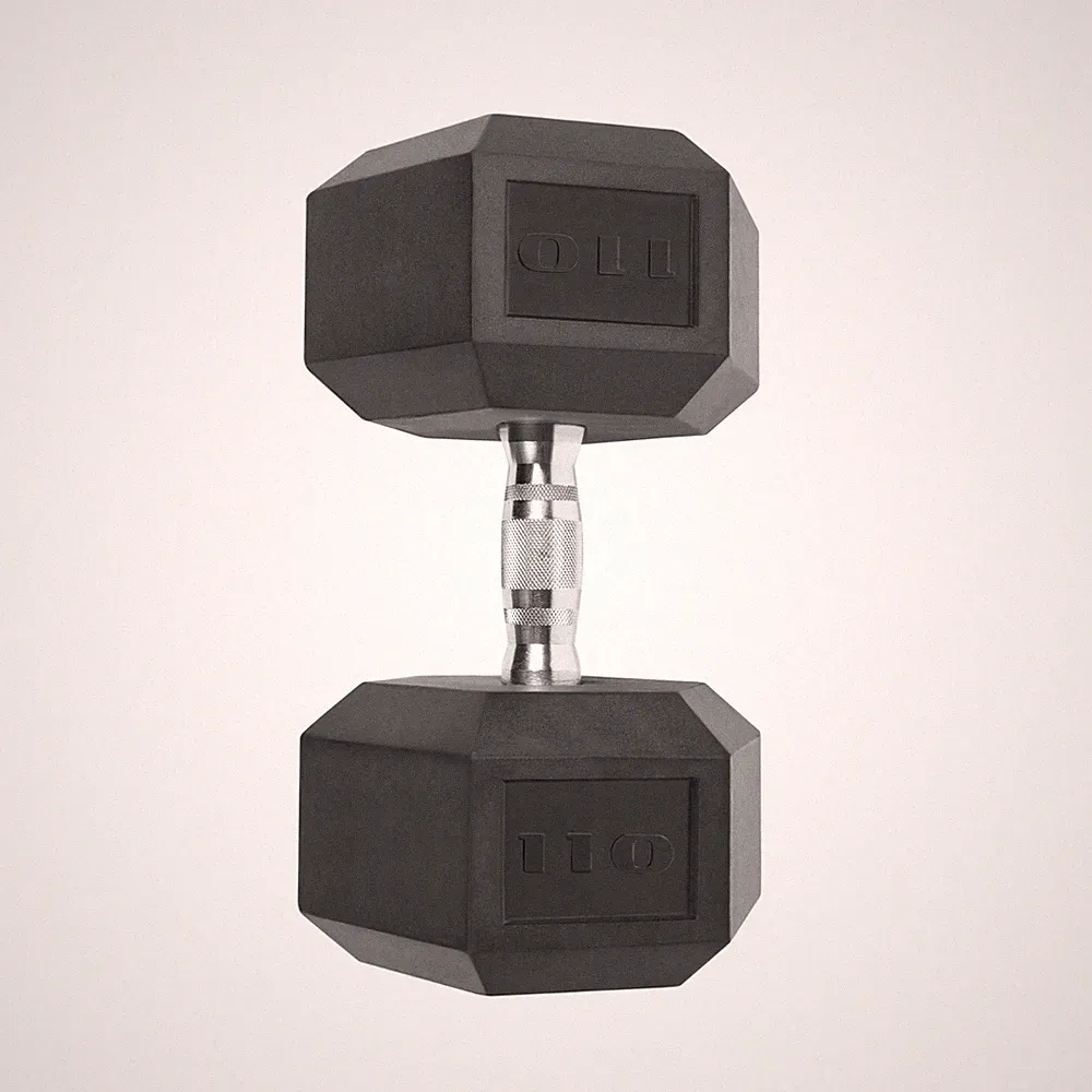 CAP Barbell, 110lb Coated Hex Dumbbell, Single