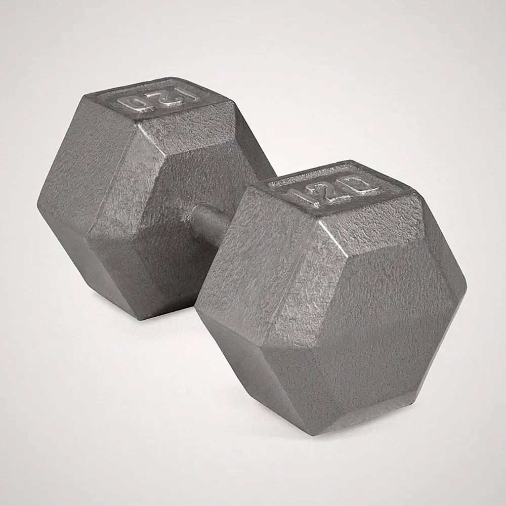 CAP Barbell 120lb Cast Iron Hex Dumbbell, Single
